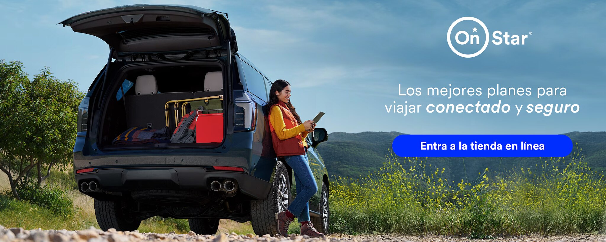 Nueva tienda en línea de OnStar® con tecnología, conectividad y seguridad para vehículos Chevrolet.
